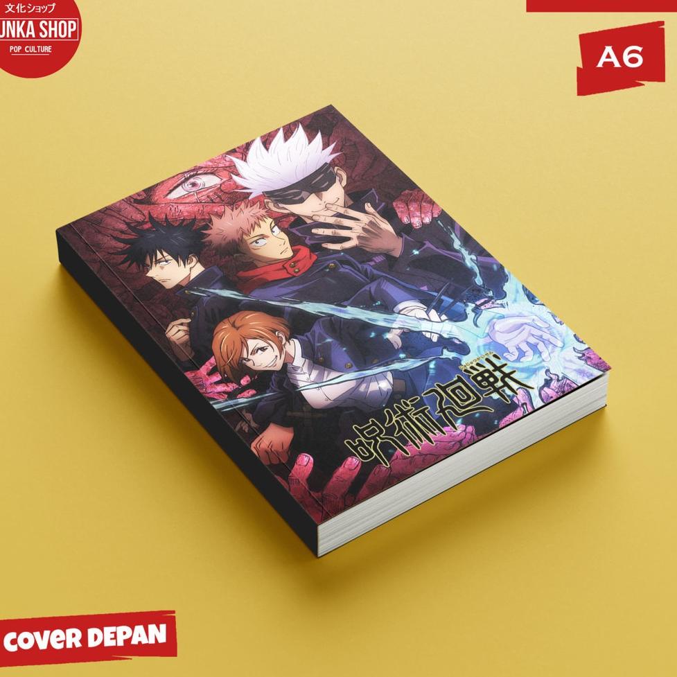 

(H2G3) ★ Pocket Note Anime Jujutsu Kaisen Season 1 Softcover A6 Buku Tulis catatan Notes Agenda Planner Jurnal //Diskon@spesial