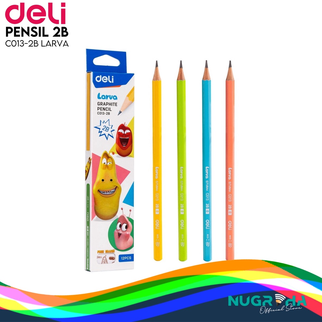 

PENSIL 2B DELI C013-2B LARVA (1 LUSIN)