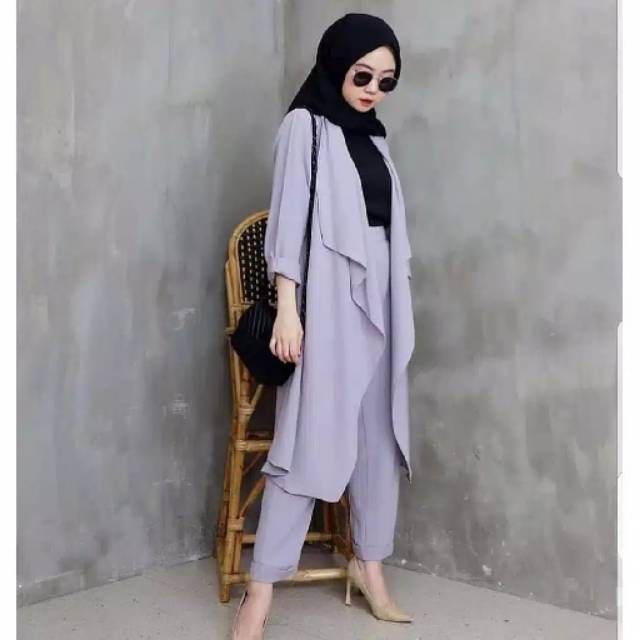 Alivia set pakaian wanita fashion remaja kekinian