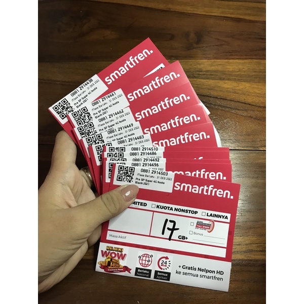 KARTU PERDANA SMARTFREN + KUOTA 17GB