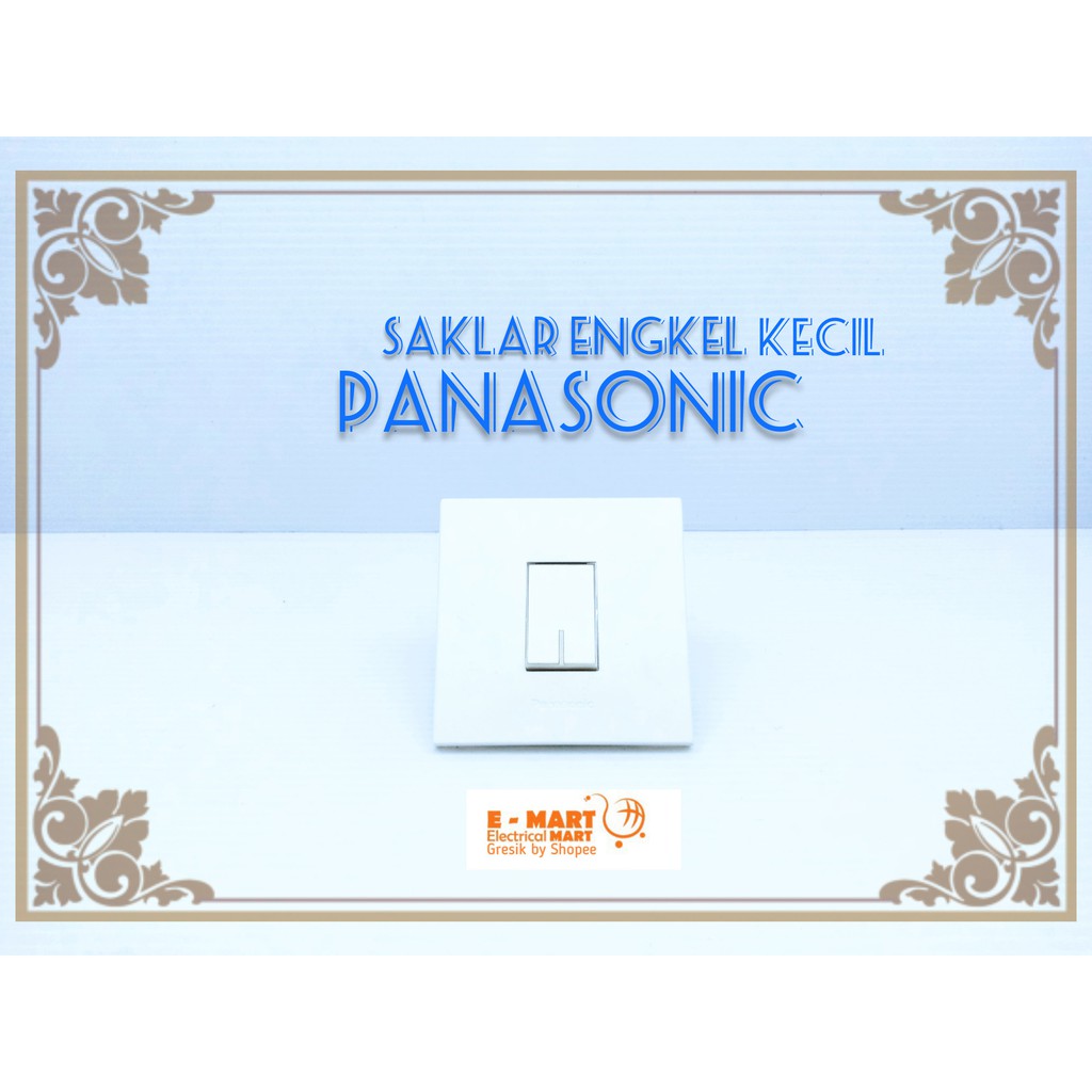 Stop kontak CP Saklar Tunggal Ganda WESJ White Panasonic Style Saklar Putih Minimalis WESJ 1121 Whit