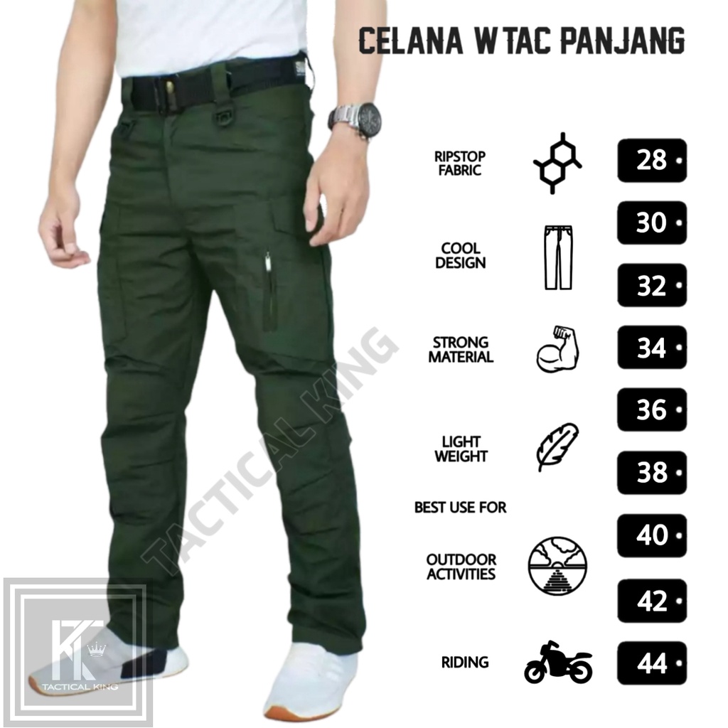 Celana Tactical W.TAC Panjang Cargo