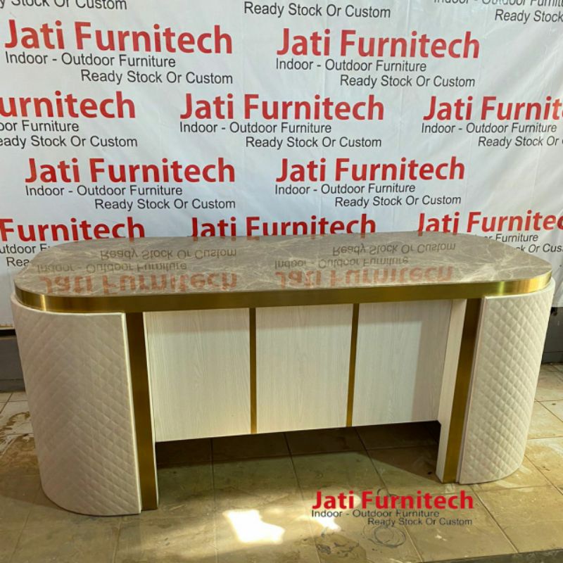Table Office - Meja Direktur Office - Interior Contractor - Jati Furnitech