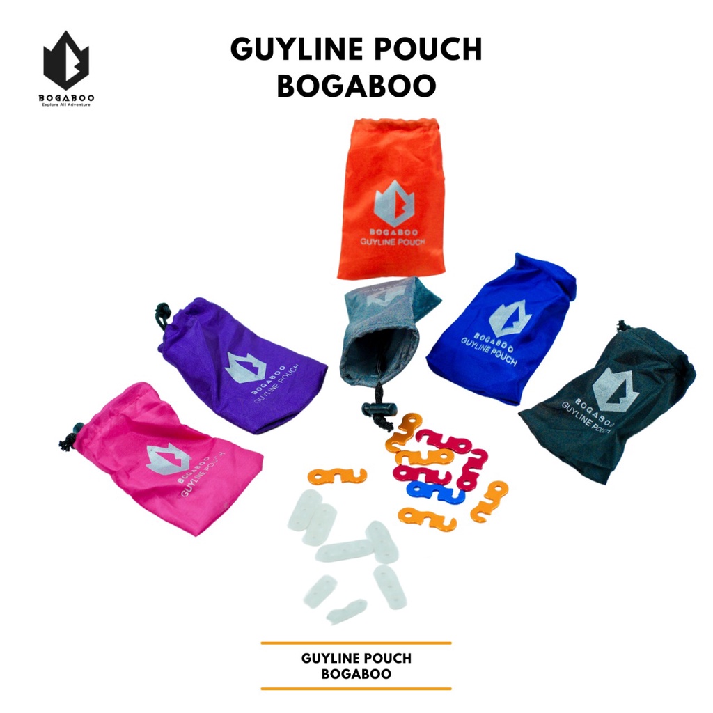 (cod aja) Stuff sack bogaboo - sarung guyline - tempat guyline - stuff suck - tas guyline - pouch guyline - tas serut guyline