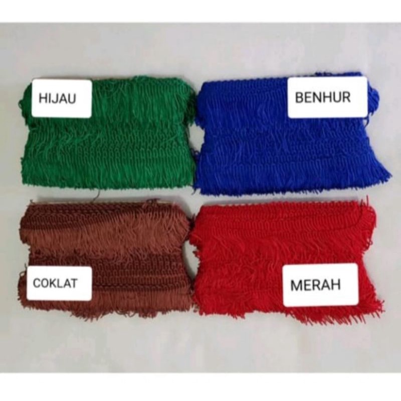 RENDA RUMBAI LEBAR 5CM HARGA PER ROLL ISI 25 YARD