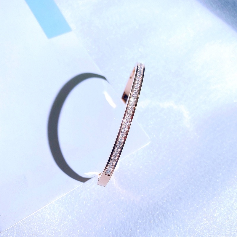 gelang titanium bangle permata asli diamonde