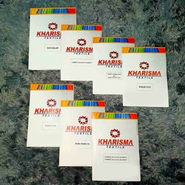 ⭐ Buku Katalog Sample Warna Kain 1 SET LENGKAP ⭐ Combed | Salur | Pique Lacos | Fleece | BabyTerry