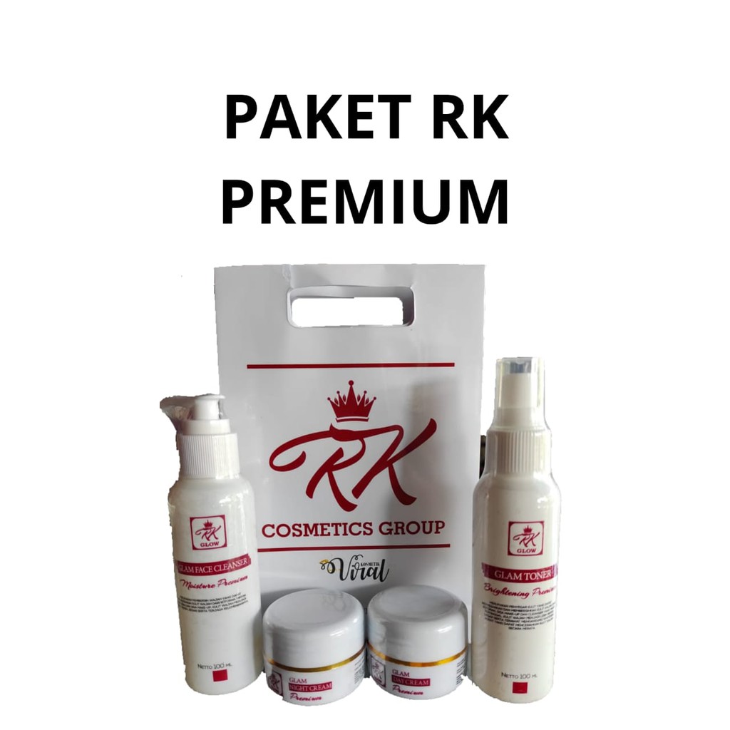 RK Glow Paket Premium/Kosmetik Viral/Mencerahkan Kulit/Membuat Wajah Glowing/Menghilangkan Flek