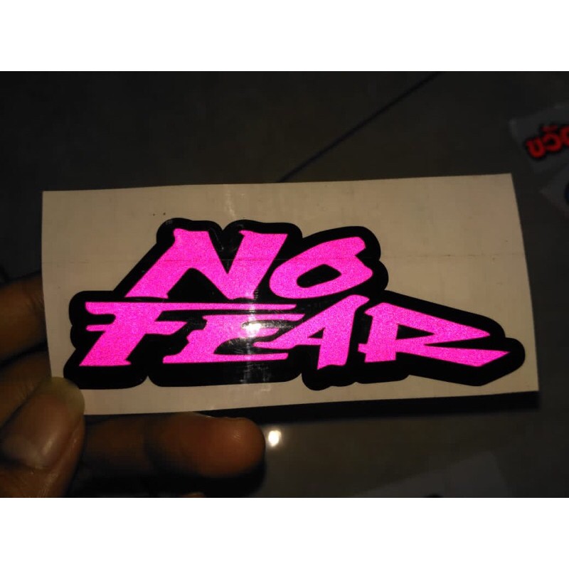 Sticker no fear - stiker no fear helm motor mobil sepeda