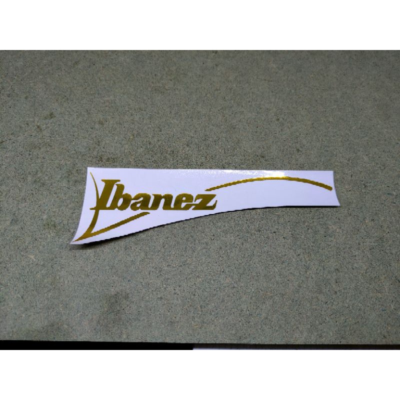 Decal Sticker Cutting Neck Ibanez Stiker Gold Chrome