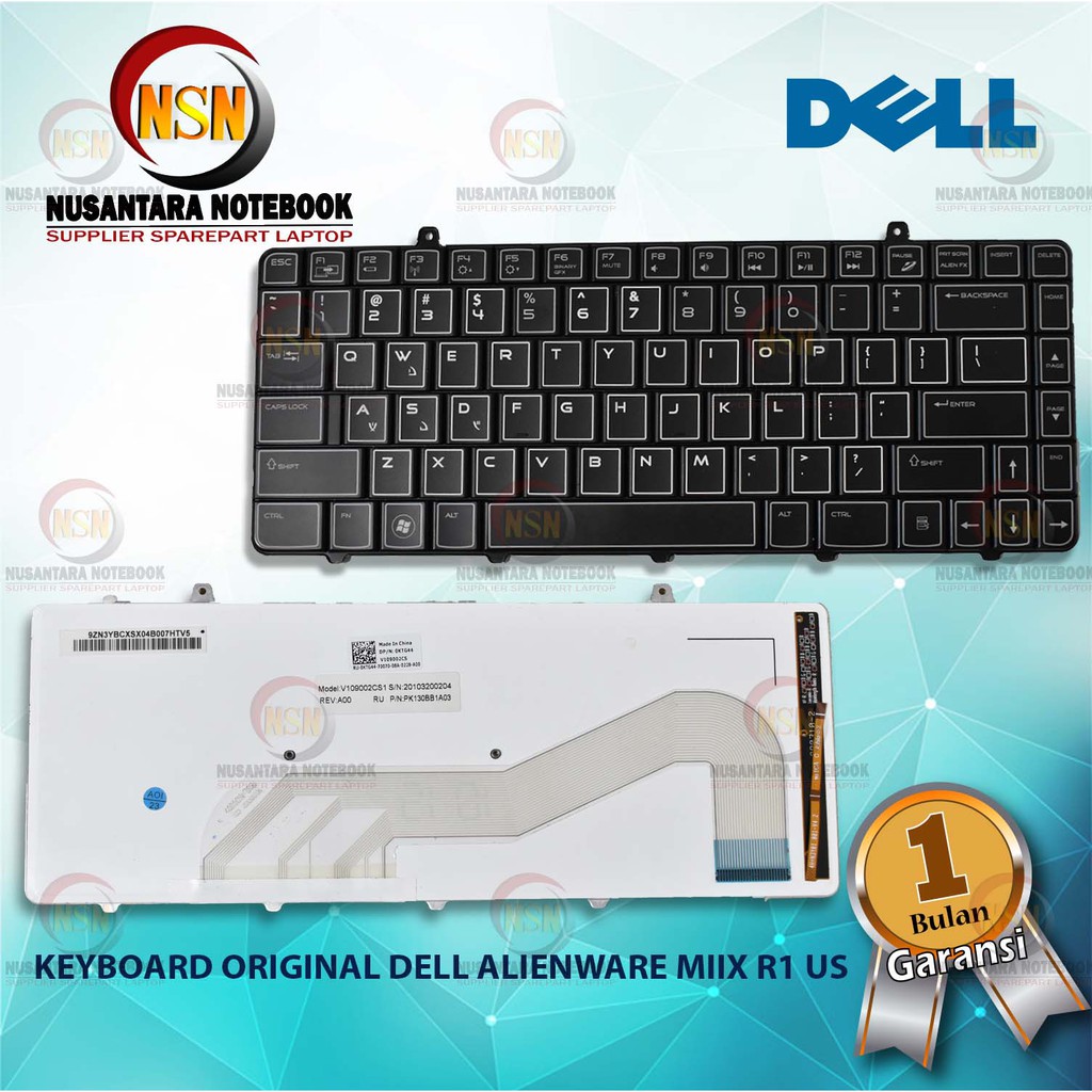 Keyboard Original Dell Alienware M11X R1 M11X-R1 AM11X R1 US