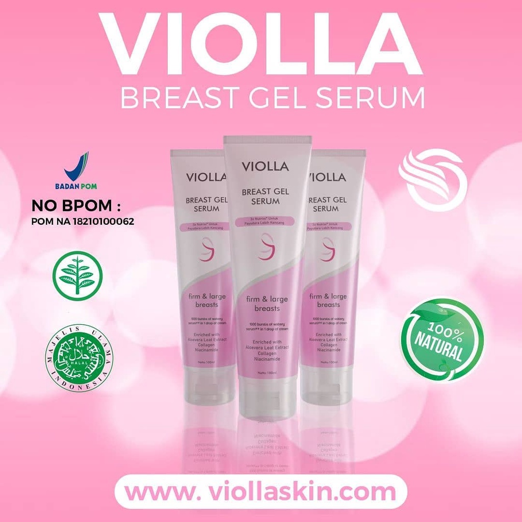 BISA COD_VIOLLA BREAST GEL SERUM ASLI BPOM PEMBESAR PAYUDARA SUPER CEPAT PERMANEN BIGSAZE SHOAP OBAT