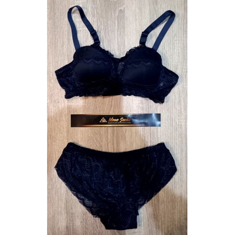 [BIRU NAVY SEGITIGA]BRA SET + CD SEGITIGA BIRU NAVY,LINGERIE,BRA SET BIRU DONGKER,BRA SET BIRU,BRA S