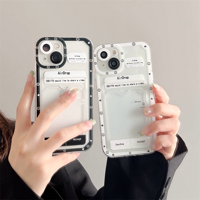 Soft Case Pelindung Anti Jatuh Desain Kartu Bahasa Inggris Untuk iPhone 14 13 12 Pro MAX 11 X XR XS MAX 7 8 Plus