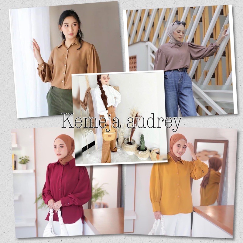 SALE!!! KEMEJA WANITA OOTD BAHAN WOLFIS PREMIUM