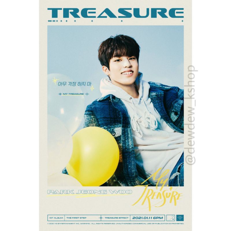 POSTER TREASURE - ‘MY TREASURE’ LYRIC POSTER <PARK JEONG WOO>