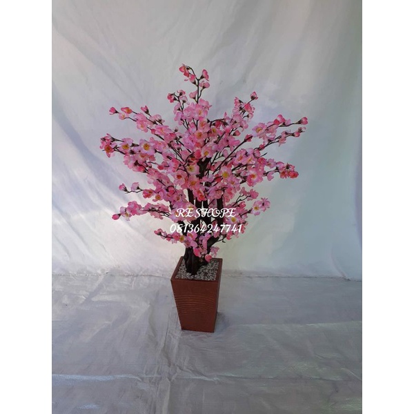 Bunga plastik/pohon sakura/bunga hias/artificial/pohon sakura imlek