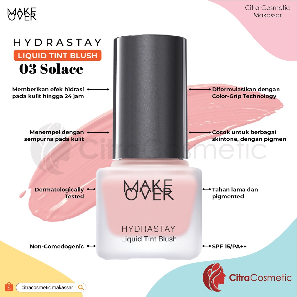 Make Over Hydrastay Liquid Tint Blush Series | Flair | Gala | Solace | Sun-Baked