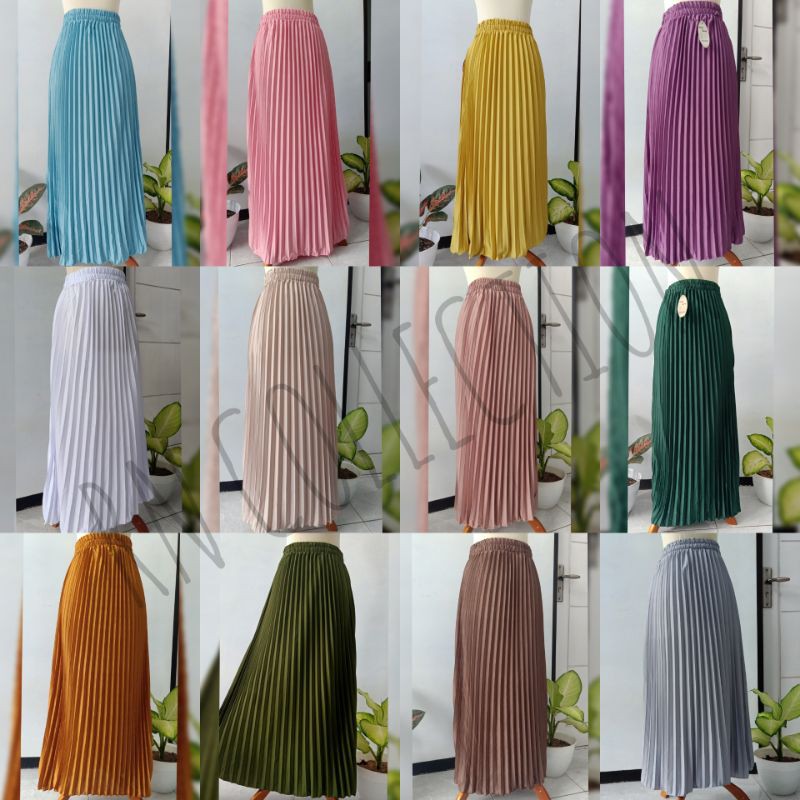 ROK PLISKET PREMIUM || GROSIR ROK PLISKET || ROK PLISKET MURAH