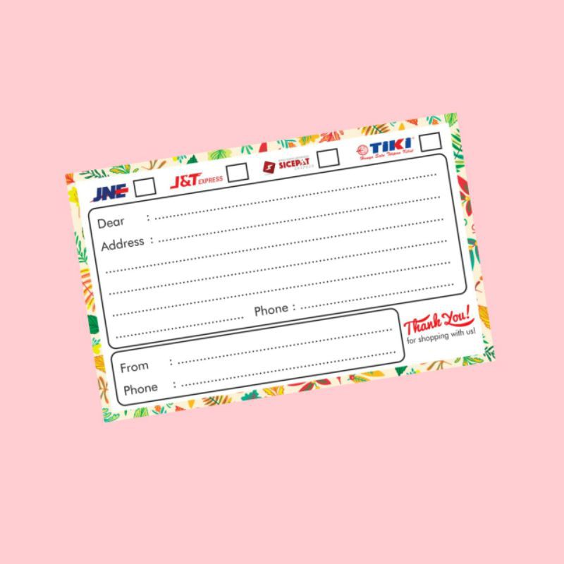 

STIKER PENGIRIMAN / STIKER PENGIRIMAN ONLINE SHOP / STIKER PENGIRIMAN MURAH / STIKER