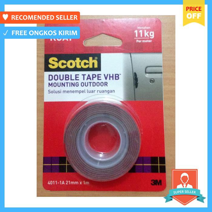 

3M Scotch Outdoor Mouting Double Tape Vhb 21 Mm X 1 Mtr - Selotip & Double Tape