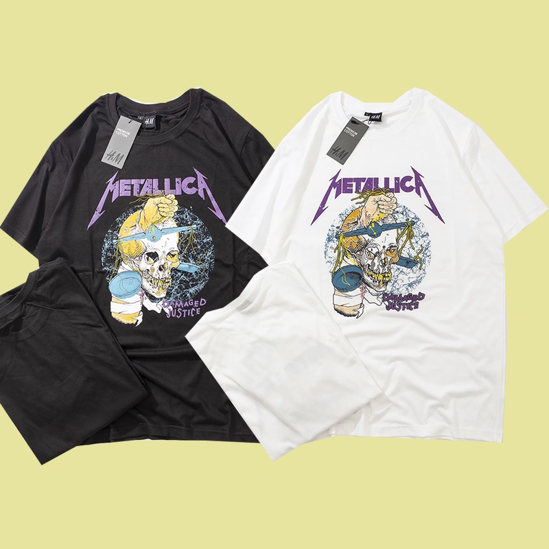 KAOS BAND METALICA H&M | KAOS MUSIK KAOS BAND METALLICA / KAOS ACDC / KAOS METAL / HNM / UNIQLO / KA