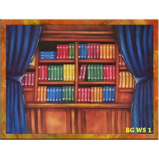 Background Wisuda Backdrop Rak Buku Layar Foto Photo