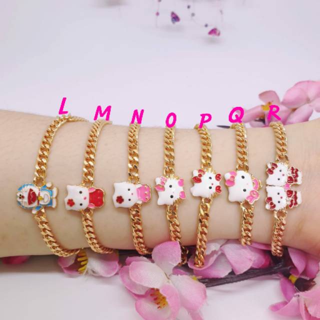 Gelang tangan GA-16 xuping anak hello Kitty xuping  pjg16cm