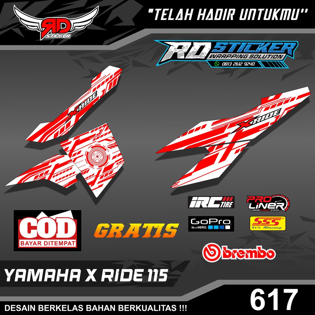 striping x ride 115  -  striping x ride - stiker x ride 115 - sticker x ride 115  Variasi Racing Sti