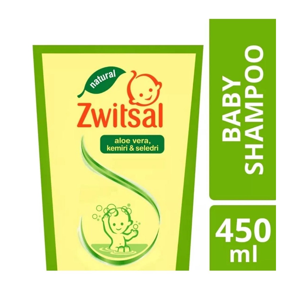 Zwitsal Baby Shampo Natural Avks 450 ml-Baby Shampo Baby Shampoo Sampo Bayi Shampo