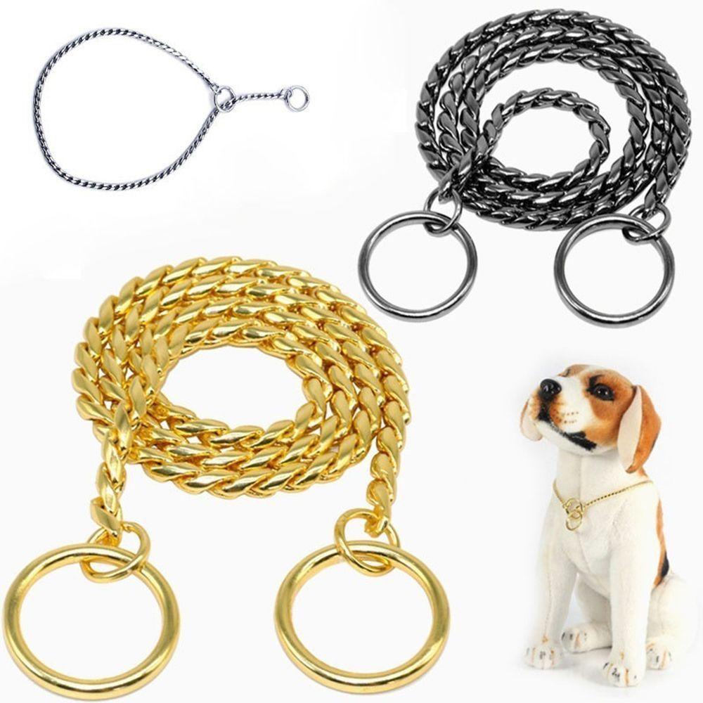 Rebuy Accessories Choke Chain Rantai Ular Kerah Retriever Heavy Duty