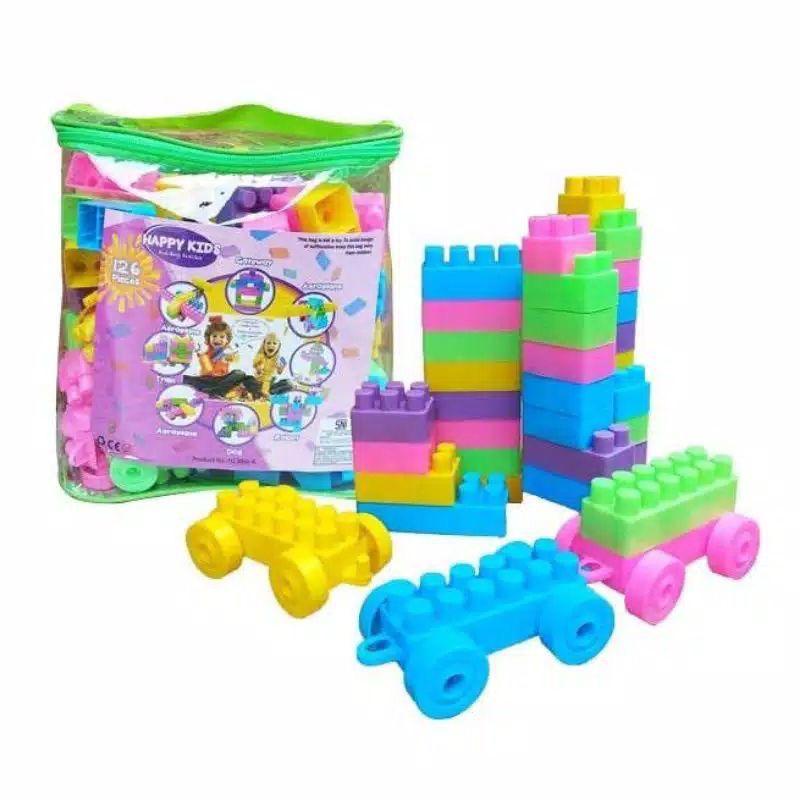 1234OS - Happy Kids Building Block Isi 126Pcs.