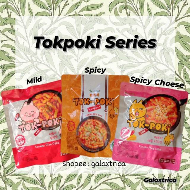 Tokpoki Topokki Tteobokki Tok-poki Topoki Korinus Mild Cheese Spicy HALAL