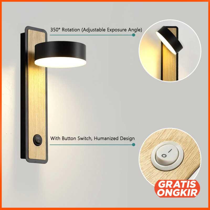 Lampu Hias Dinding LED Night Light 5W Warm White - W-3406
