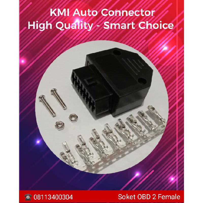 Soket Connector OBD 2 16P Female
