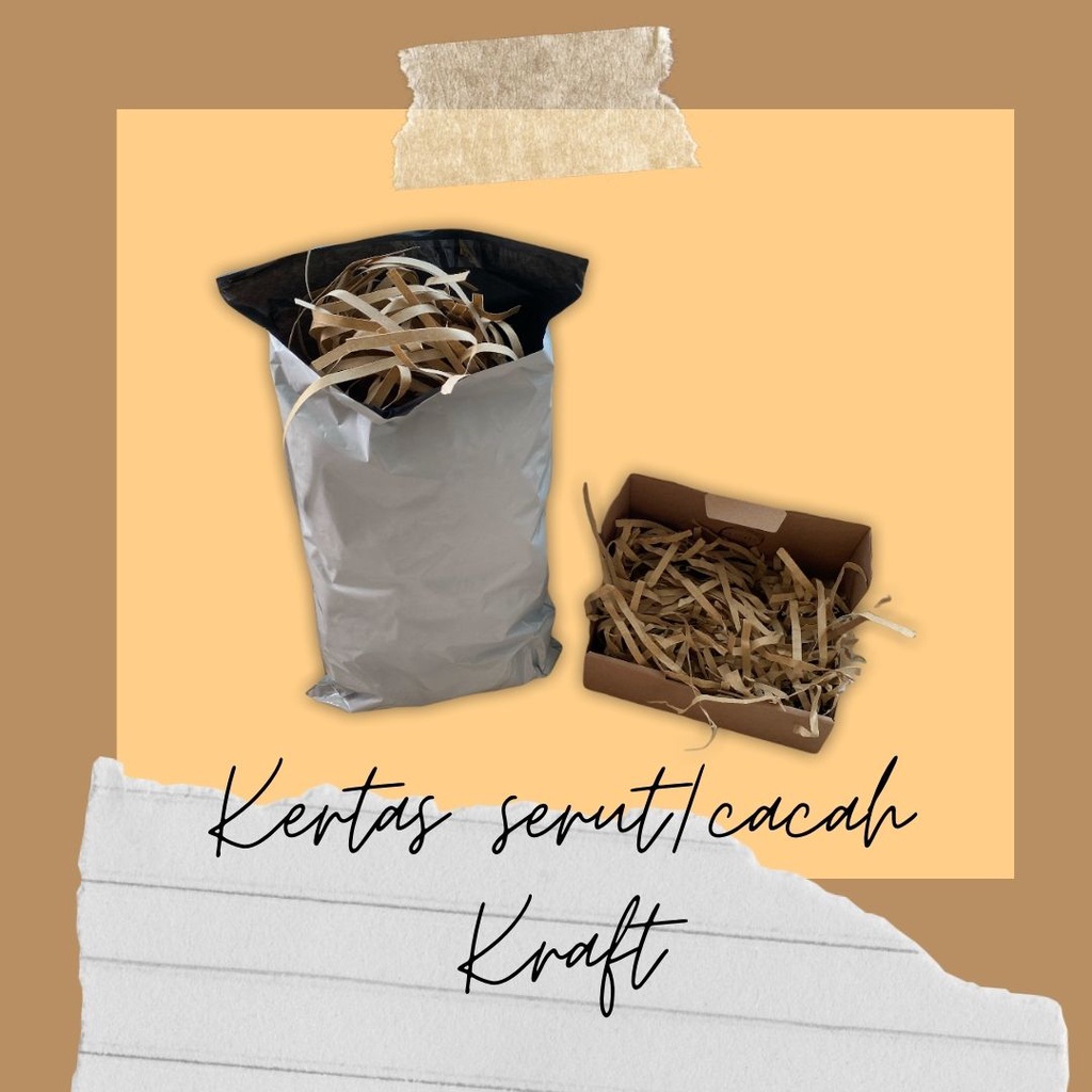 

Kertas Cacah Serut Kraft Samson Kertas Packing Seserahan