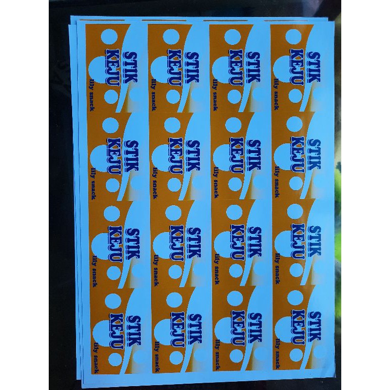 

Foto stiker produk/label/Olshop A4 Glossy