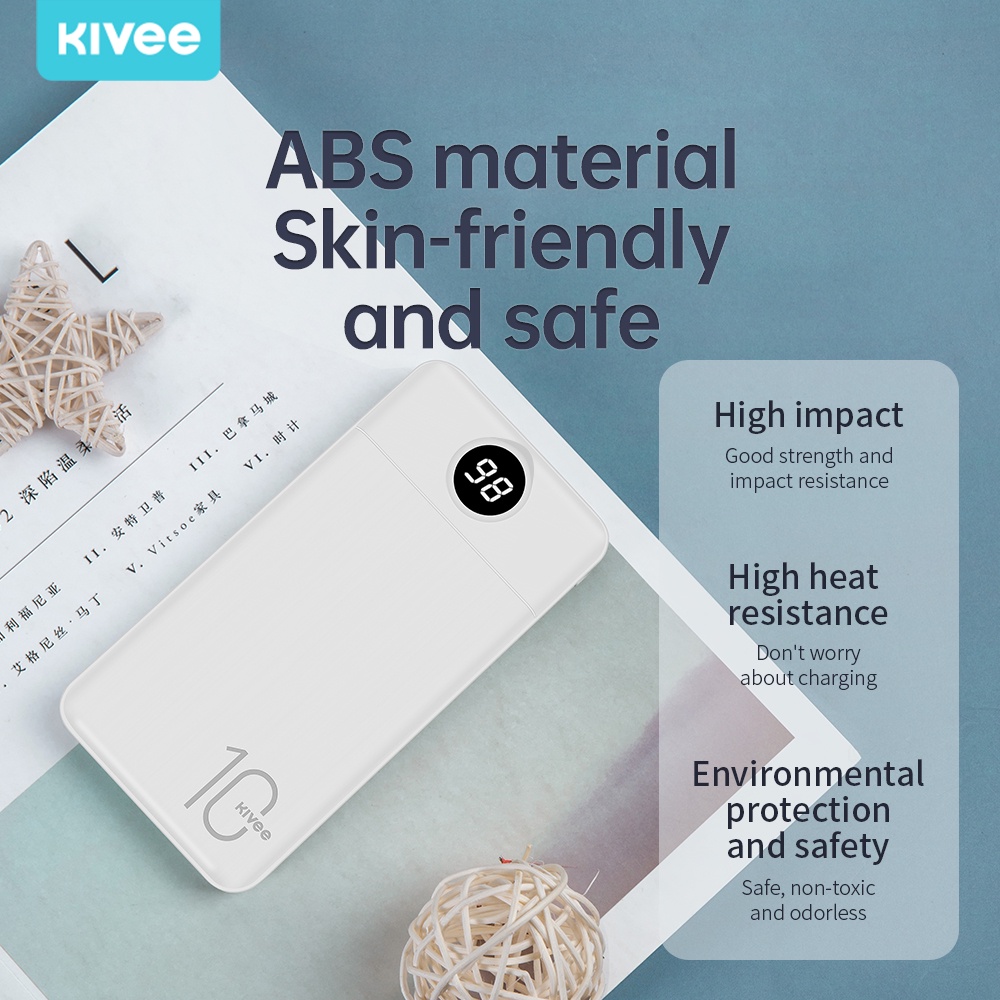 Kivee powerbank 20000mAh original Fast Charging 37W powerbank min iphone  Samsung Oppo10000mAh