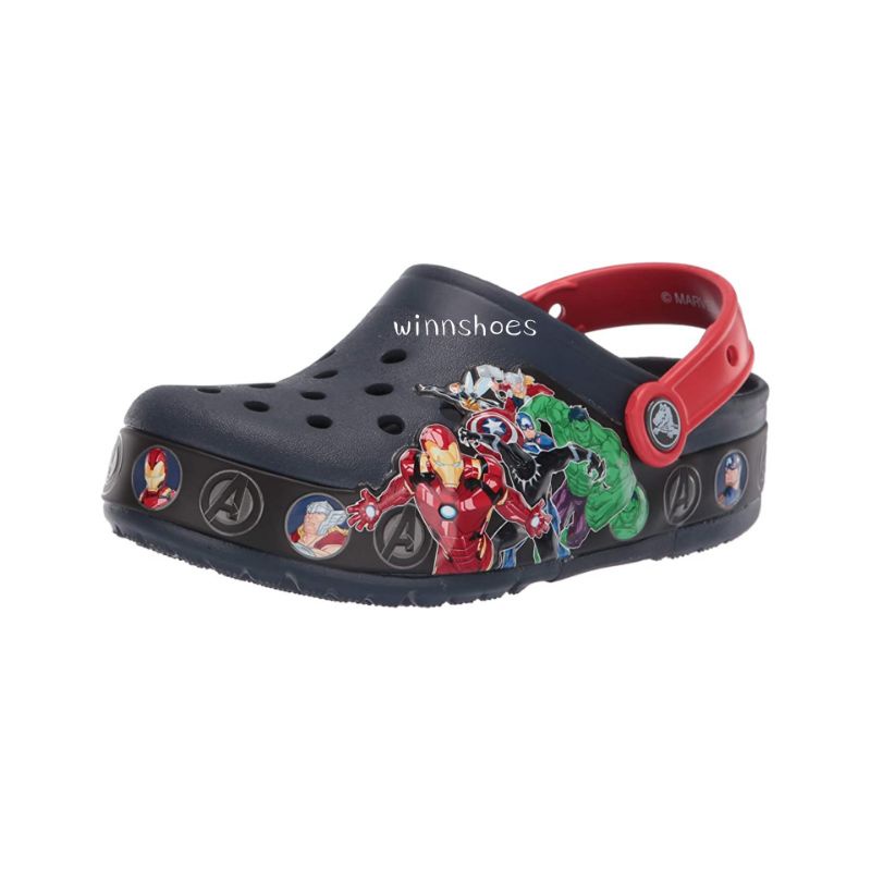 Crocs Kids Fun Lab Marvel Avengers Clog Sandal Anak Laki Perempuan Kekinian Import Sendal Baim Superhero