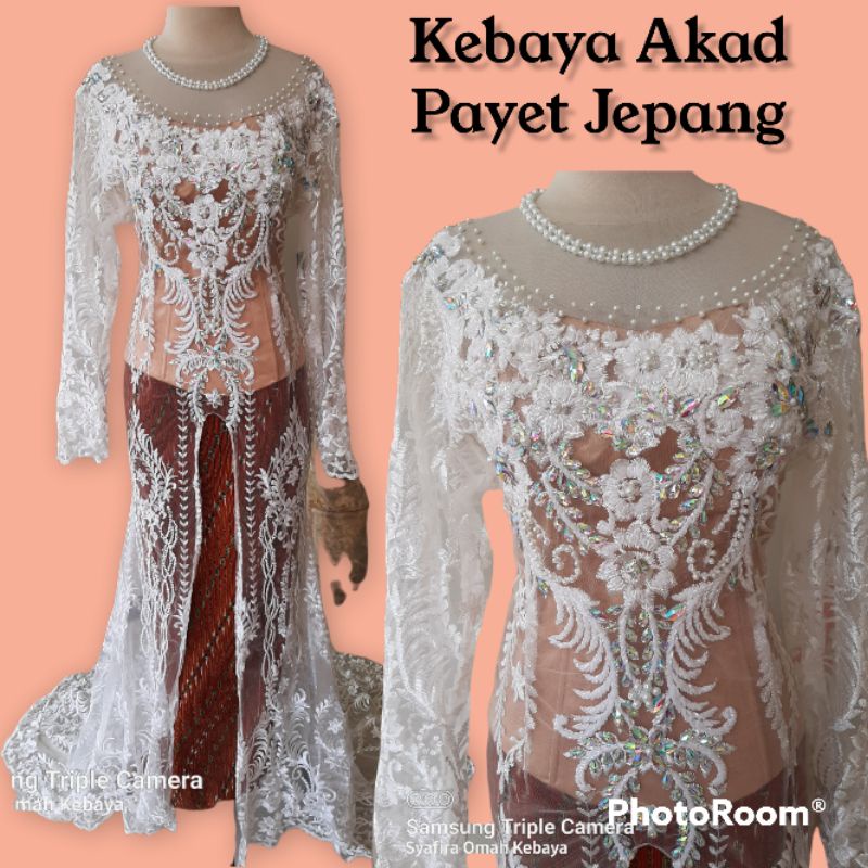 Kebaya Akad Payet Jepang