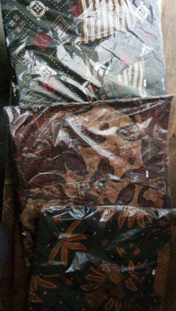 Bswart Batik Hrb026 Kenongo Hem Pendek Padi Pekalongan M L Xl Batik Pria Murah Modern Grosir
