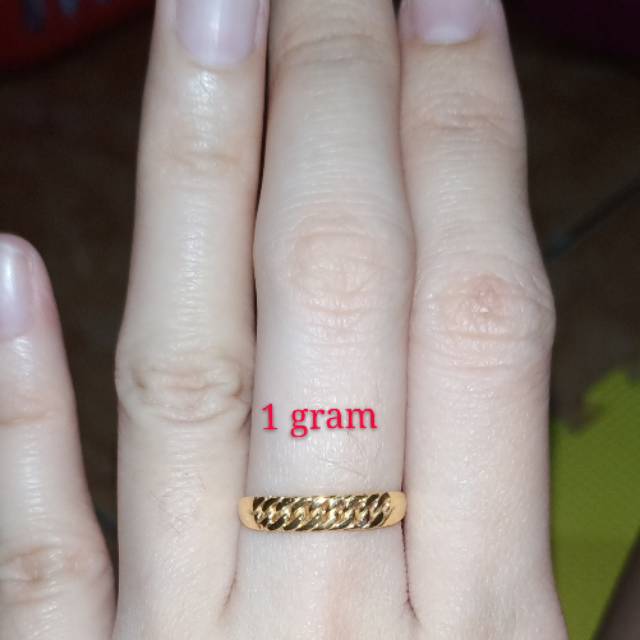 Cincin rante dewasa ukuran 8