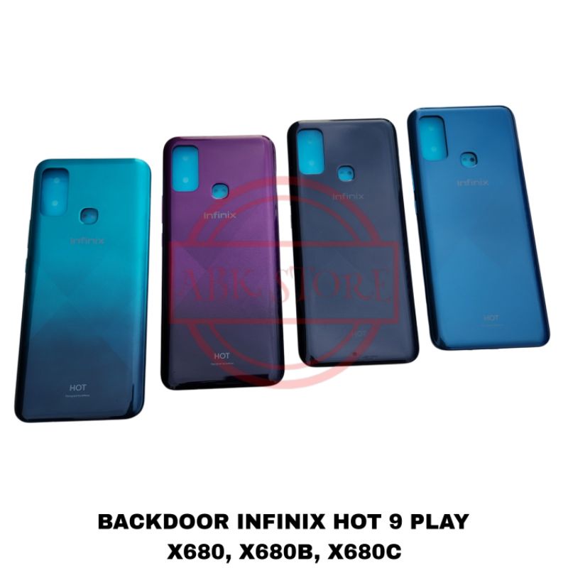 TUTUP BELAKANG BACKDOOR BACK CASING INFINIX HOT 9 PLAY BACKCOVER HOUSING ORIGINAL