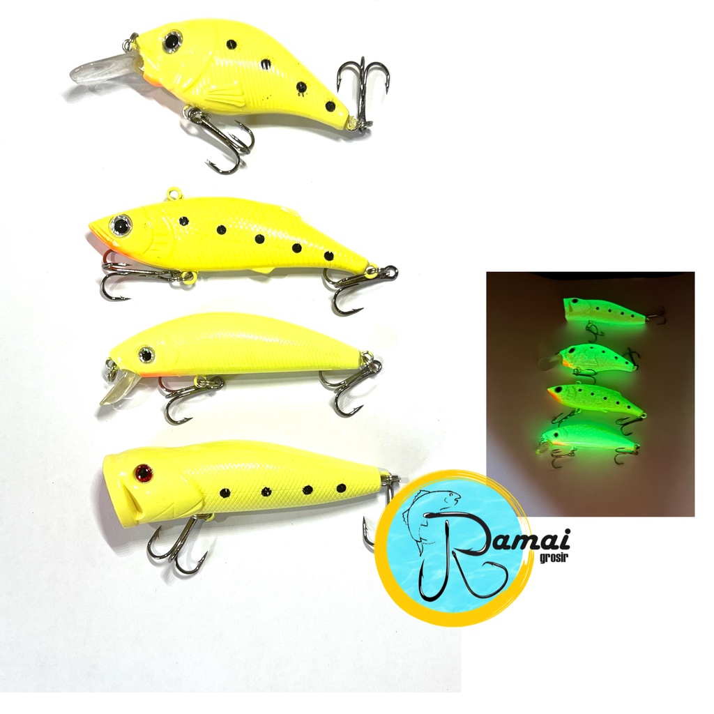 GLOW IN THE DARK BERCAHAYA DALAM GELAP UMPAN IKAN LUMINOUS