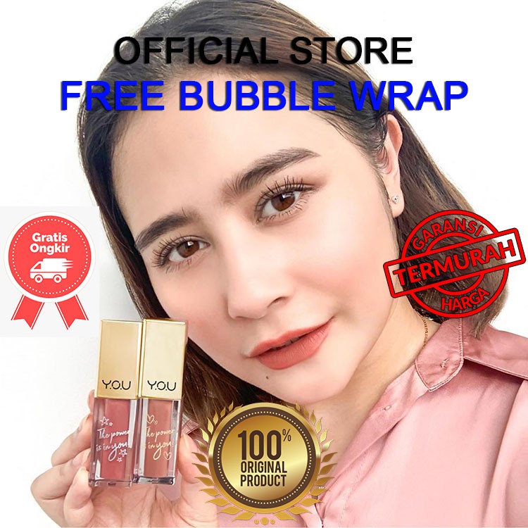 Lip cream Prilly Semi matte YOU The Gold One New Rouge Satin Lip Cream YOU. ROUGE SATIN YOU Y.O.U