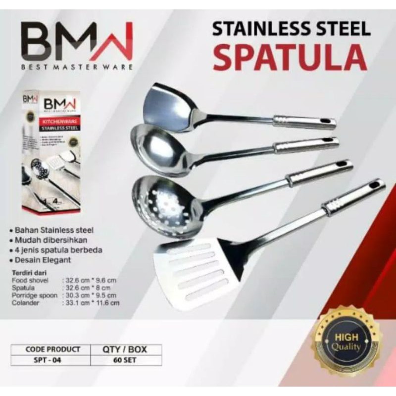 spatula BMW set stainless 4 pcs