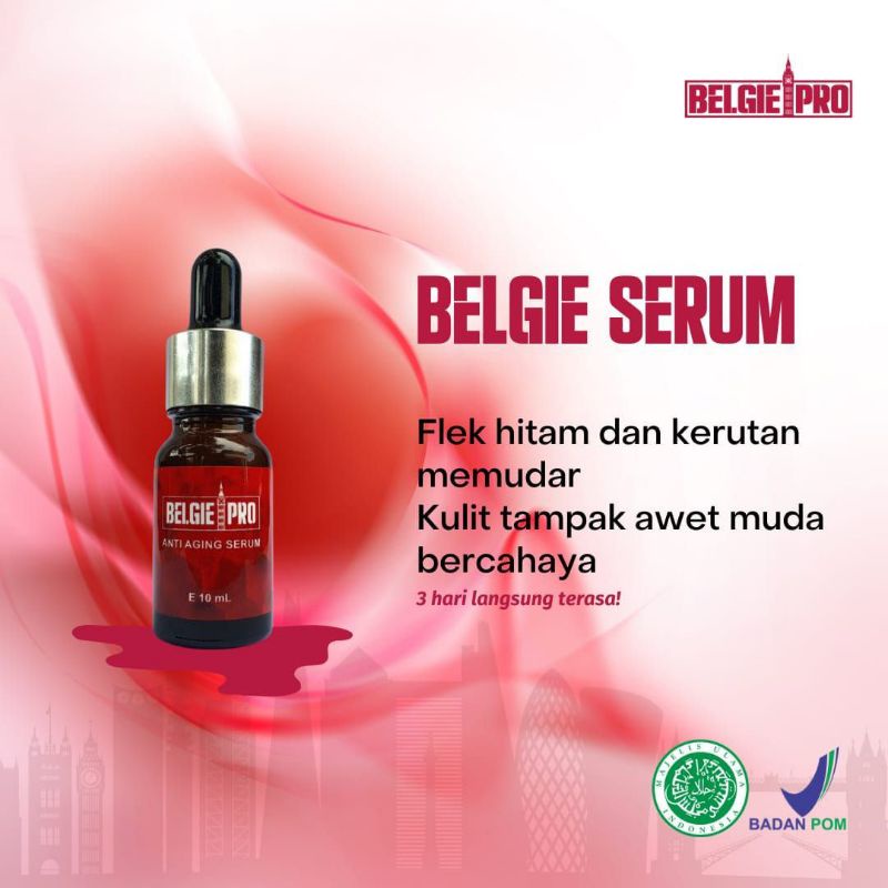 Serum wajah 100% Belgie Pro membuat kulit wajah sehat alami
