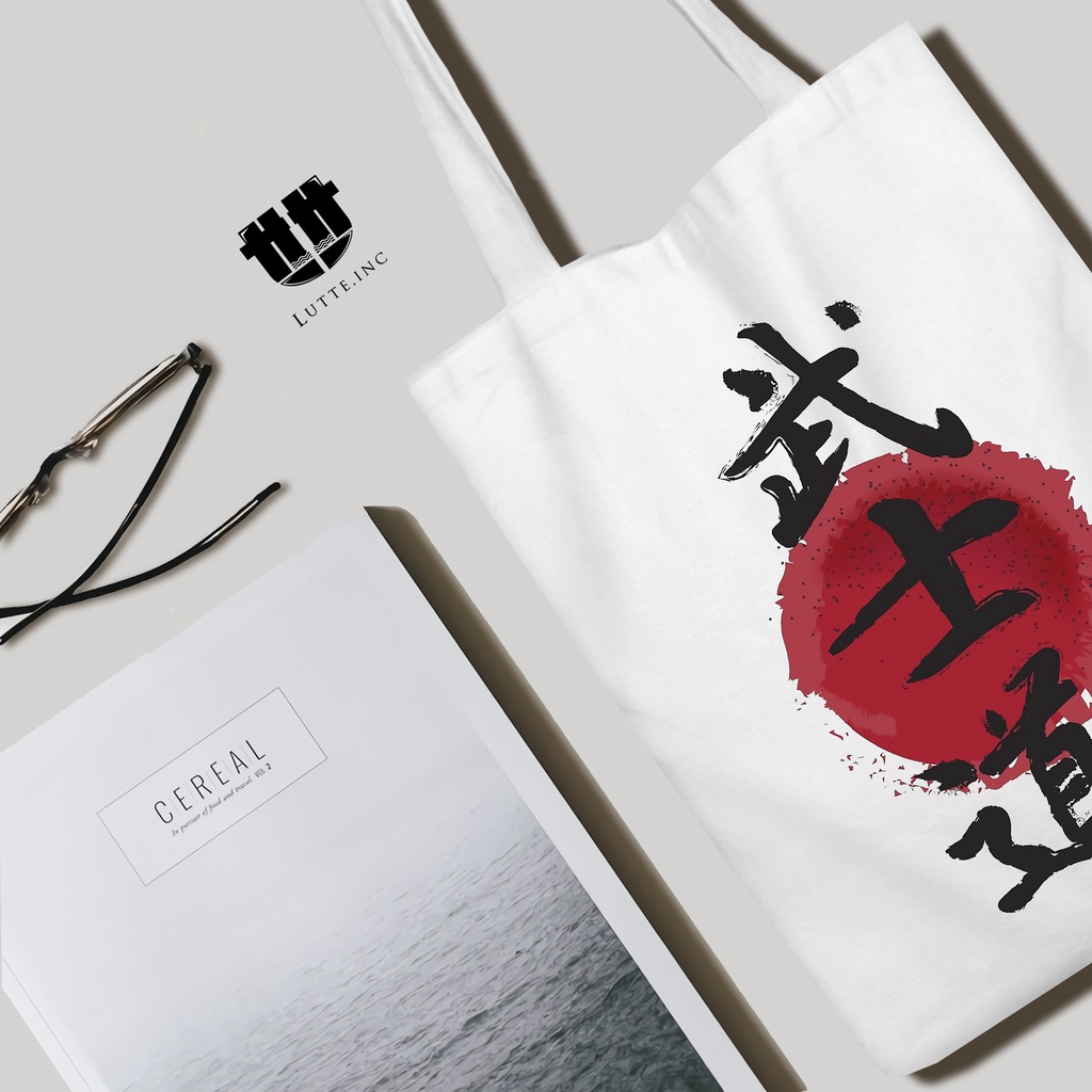 Tote bag Kanvas Premium Totebag Lutte.Inc ToteBag Laptop Japanese Series