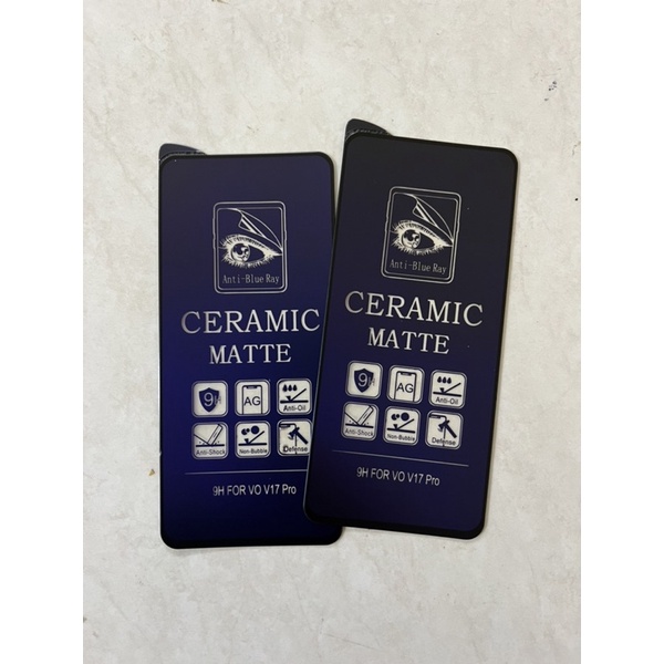 TEMPERED GLASS CERAMIC MATTE BLUE RAY TYPE SAMSUNG A (UTK SEMUA HP SAMSUNG) ORI