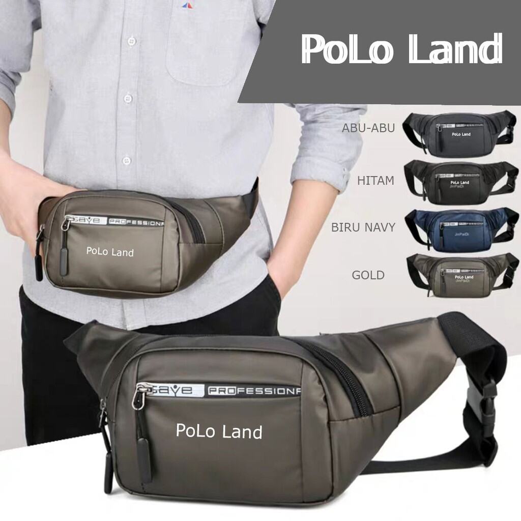 TAS PINGGANG, POLO LAND 2 IN 1 BISA COD , TAS BAHU TAS GAUL IMPORT PROMO BAHAN ANTI AIR